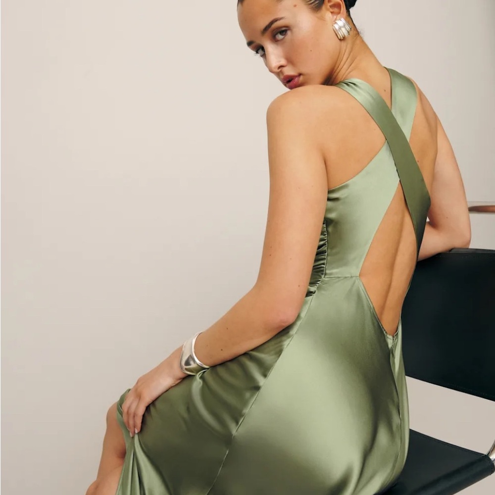 Reformation casette maxi silk dress size 4